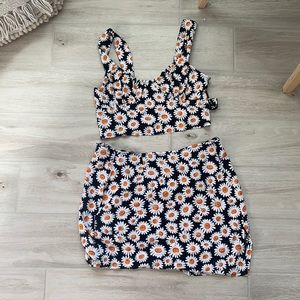 selling skirt and crop top set